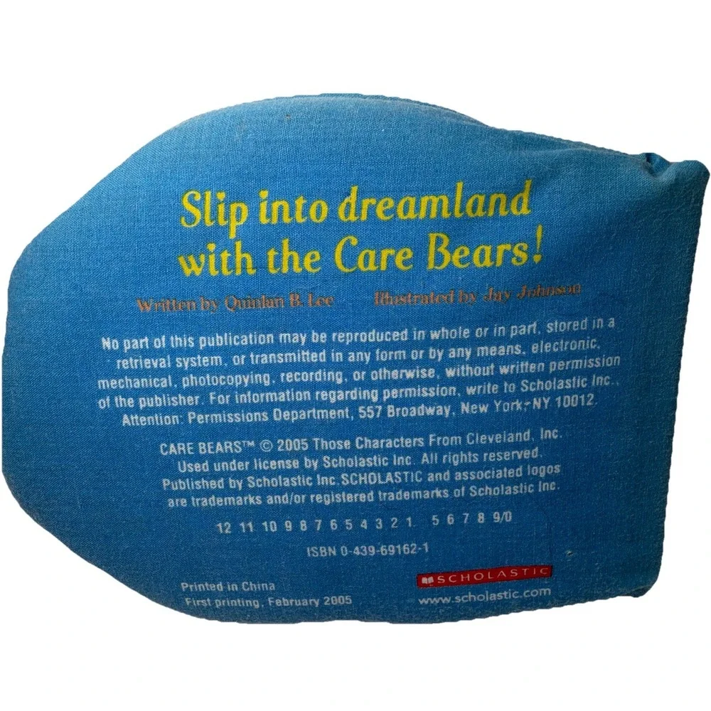 Care Bears: Sweet Dreams Quinlan Lee Fabric Padded Book- 2005 Scholastic Kids